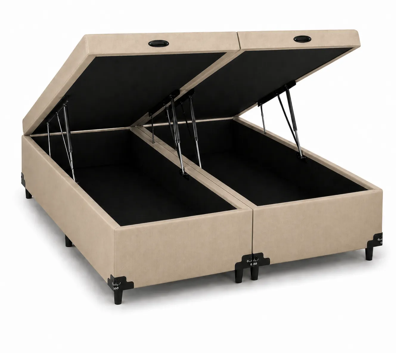 Cama Box Baú Bipartido Queen 158cm