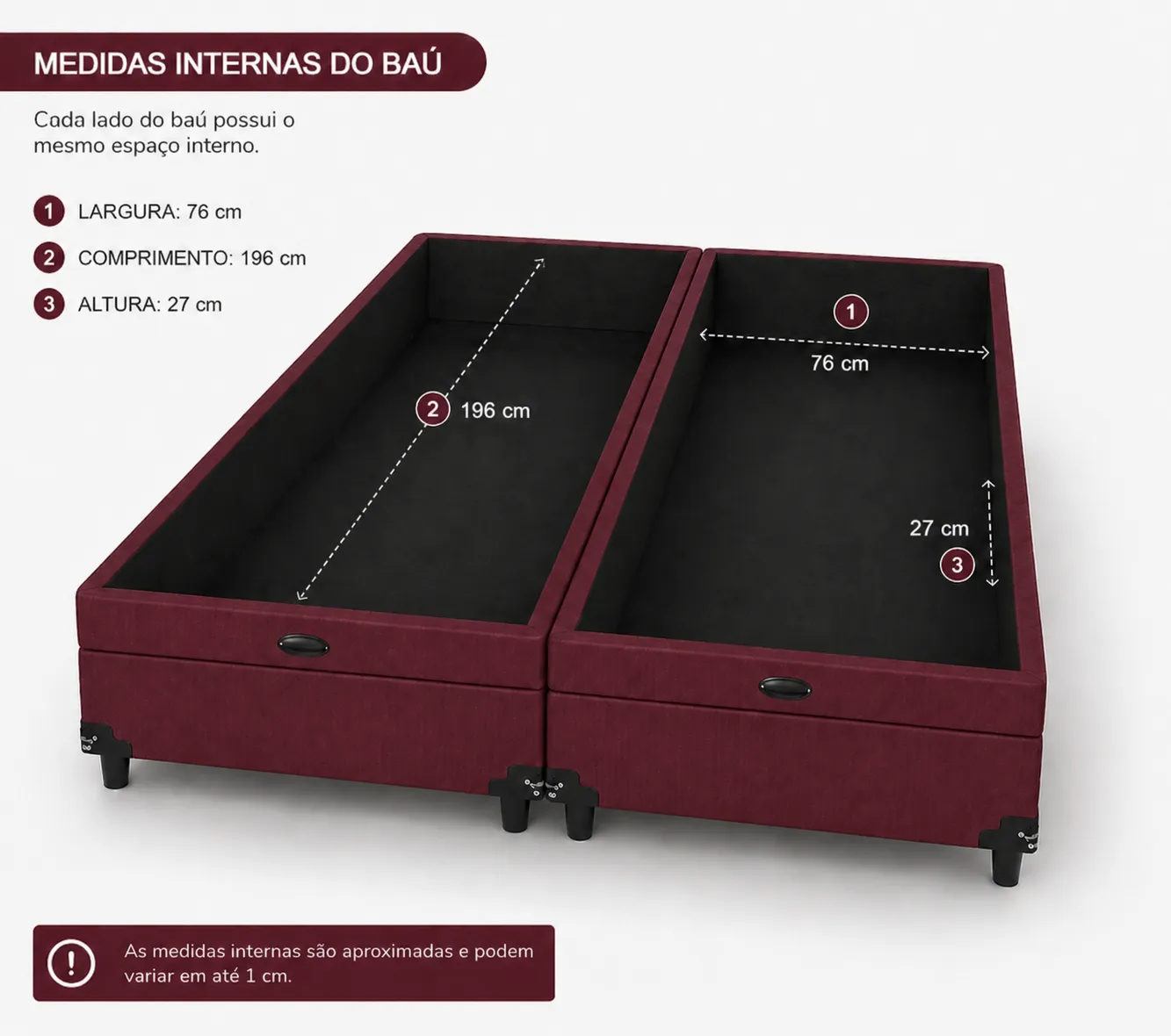 Cama Box Bipartida Queen 158cm foto 3