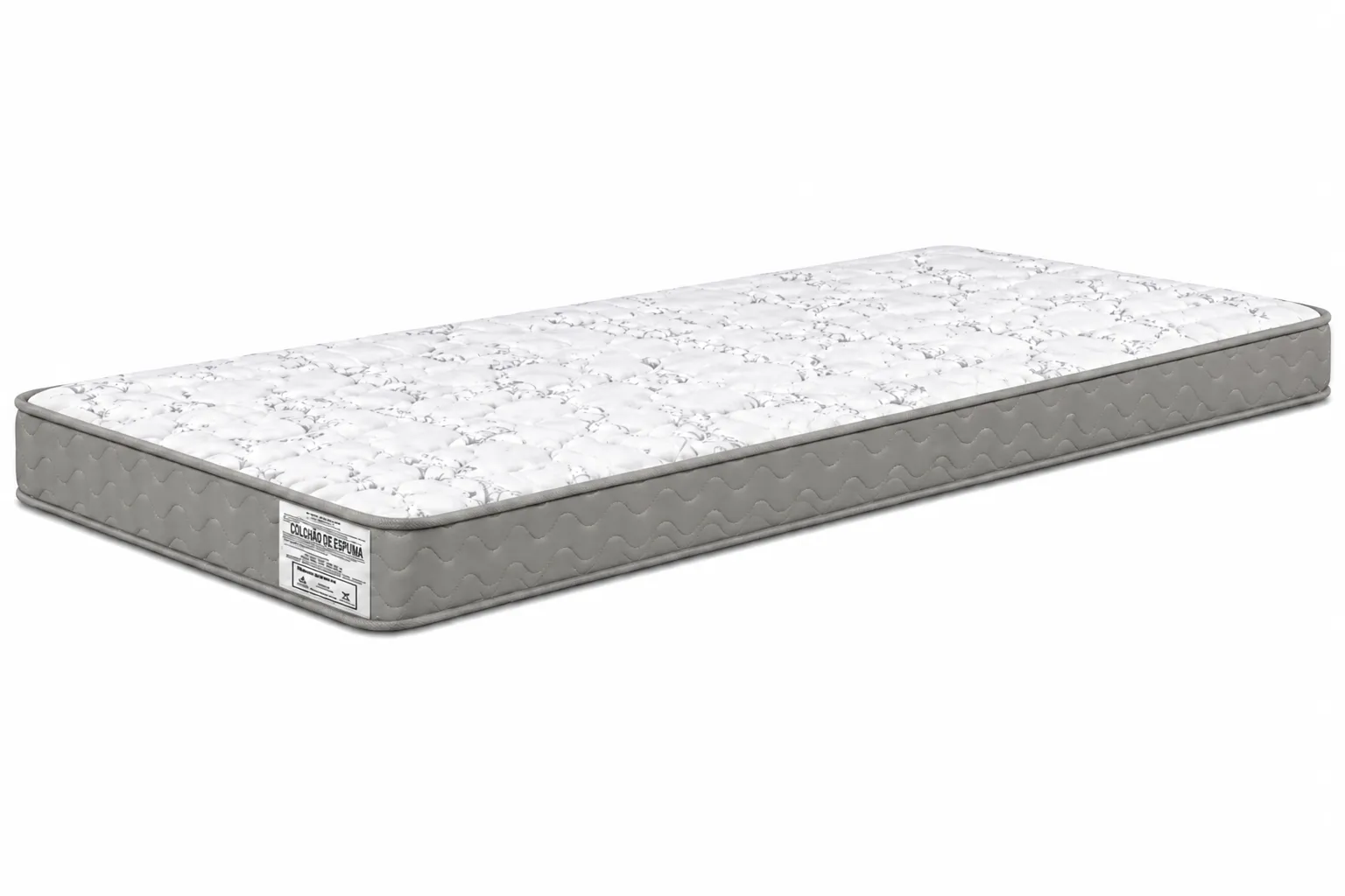 Colchão D23 AP Solteirinho 0,78 12cm - Cinza