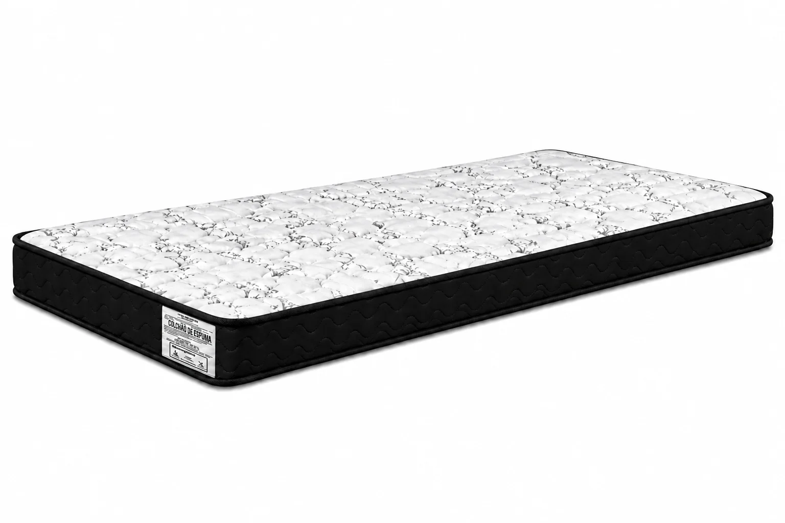 Colchão D23 AP Solteirinho 0,78 12cm - Preto