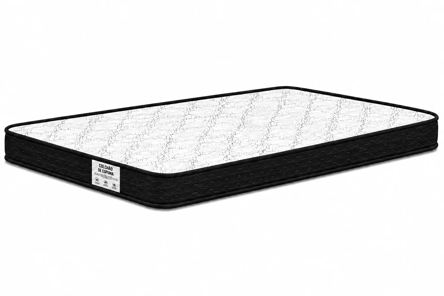Colchão D23 AP Viúva 1,28 12cm - Preto