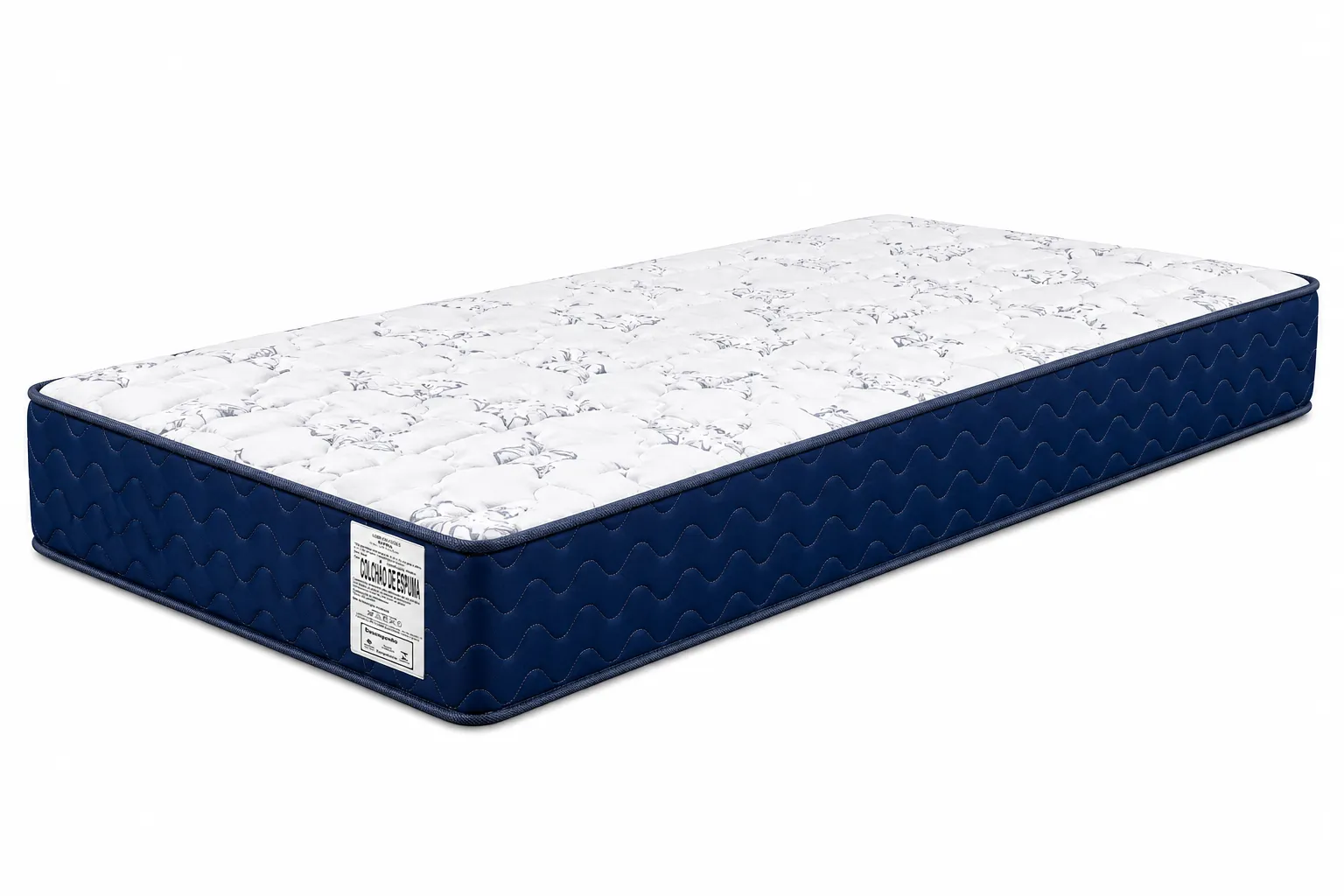 Colchão D33 Solteirinho 0,78 14cm - Azul
