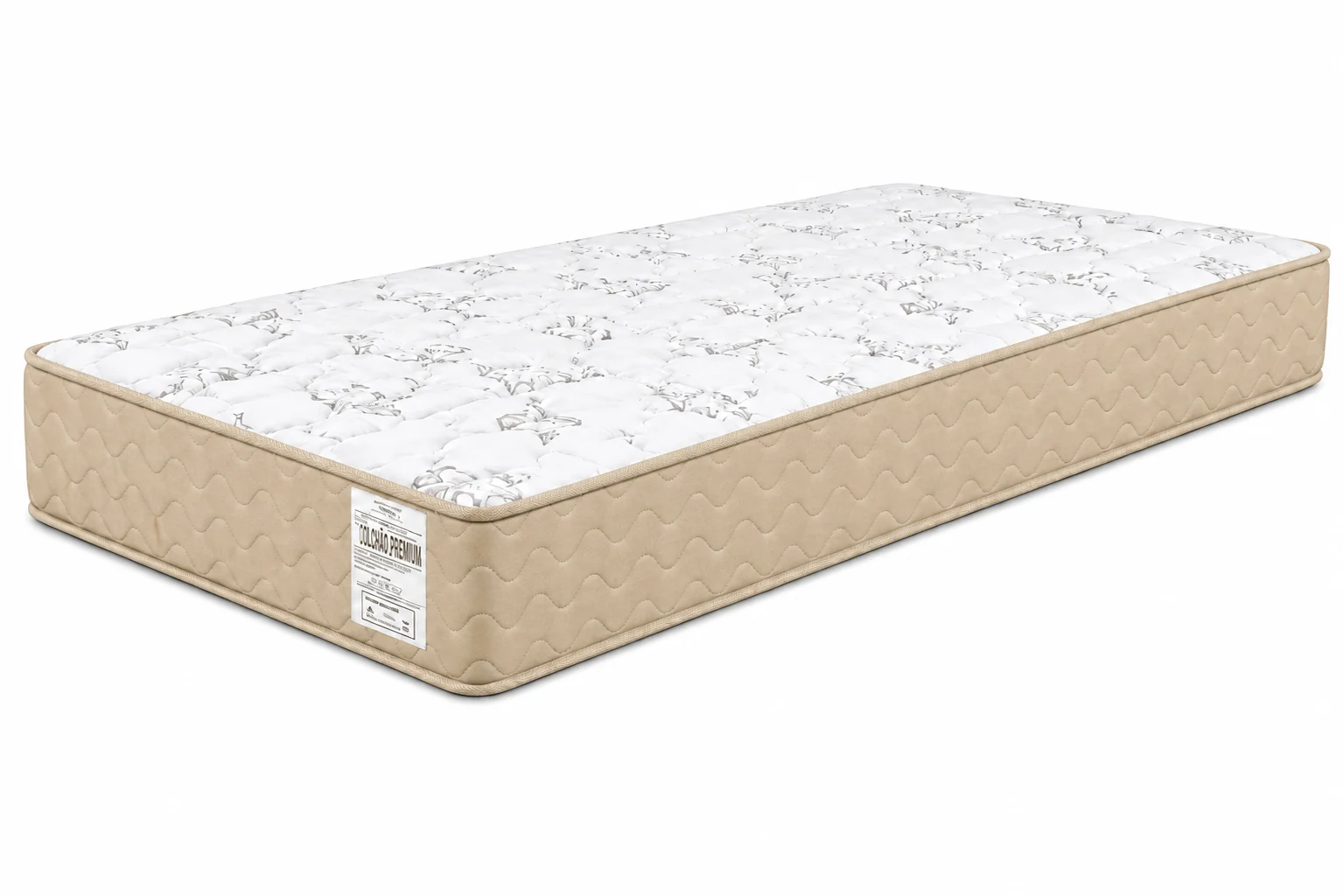 Colchão D33 Solteiro 0,88 14cm - Bege
