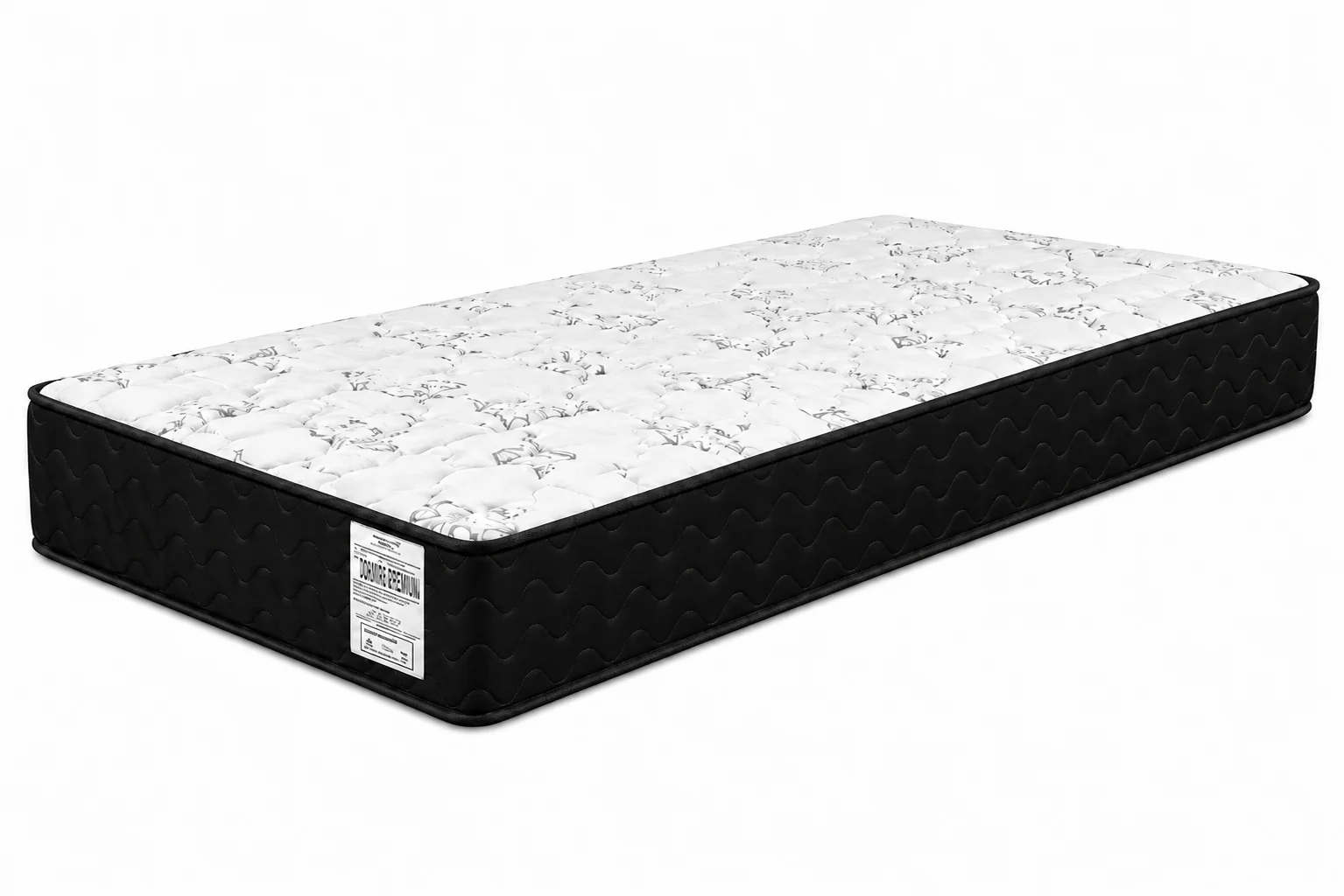 Colchão D33 Solteiro 0,88 14cm - Preto