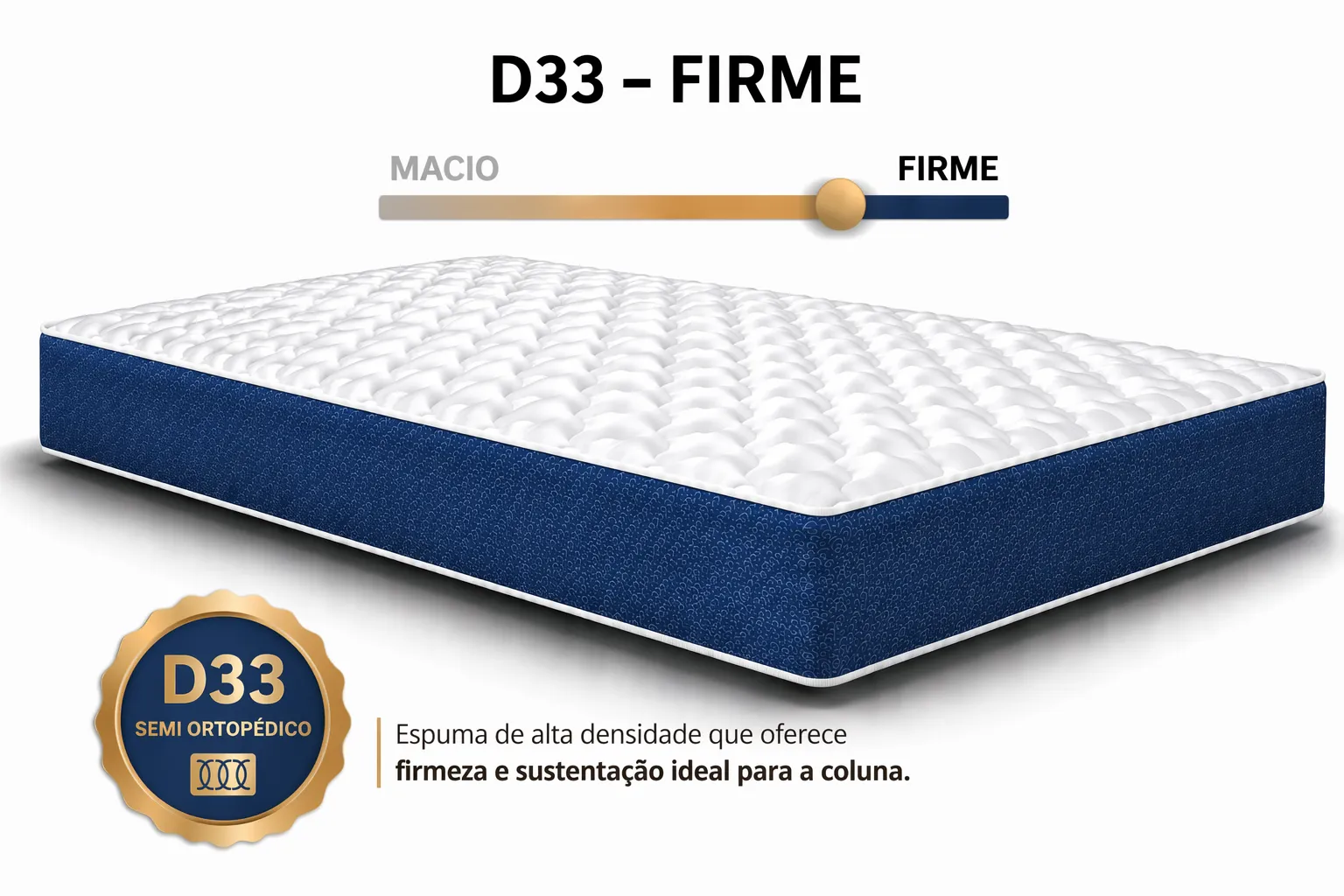 Kit Cama Box + Colchão D33 Solteirinho 0,78m - Azul foto 4