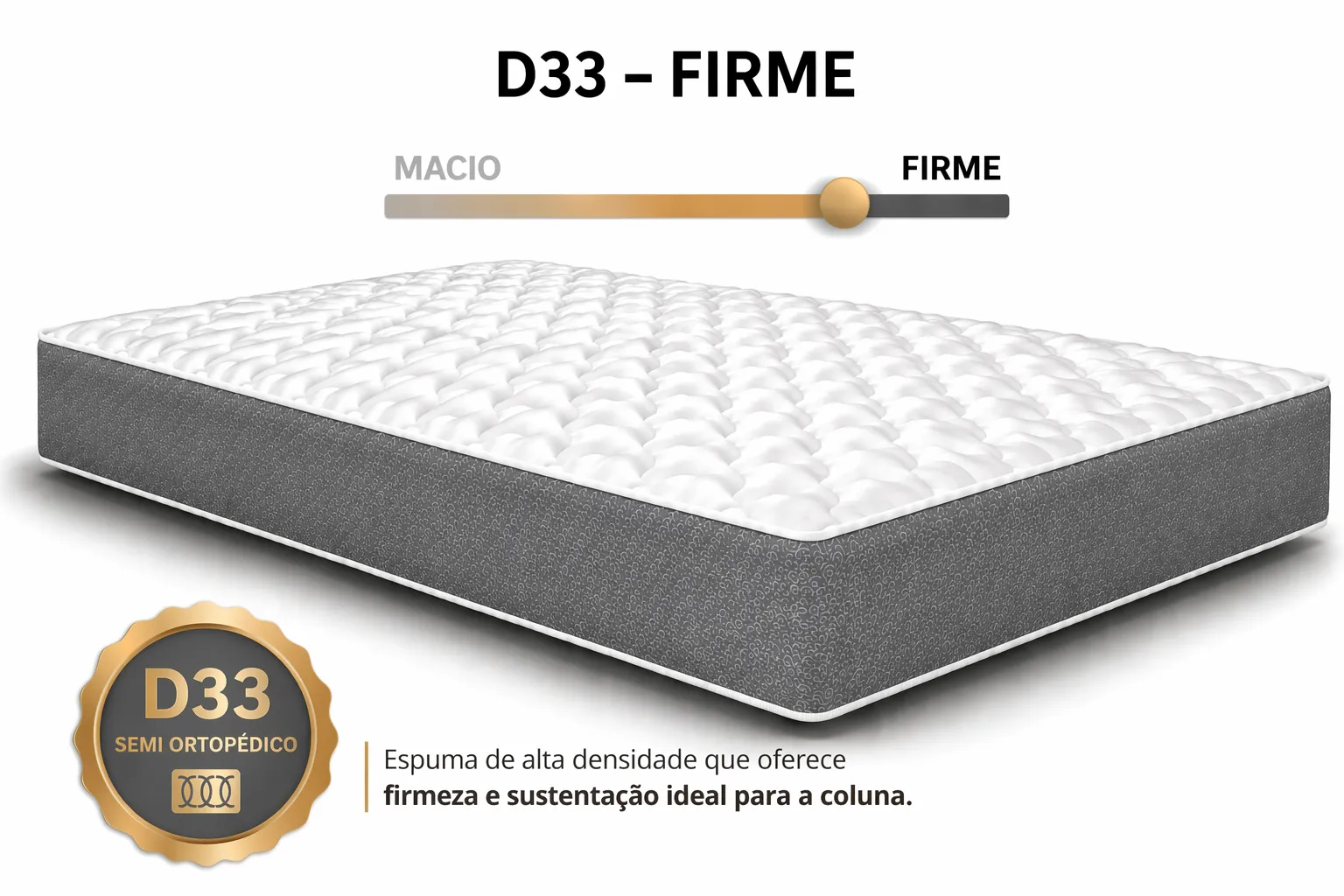 Kit Cama Box + Colchão D33 Solteirinho 0,78m - Cinza foto 4