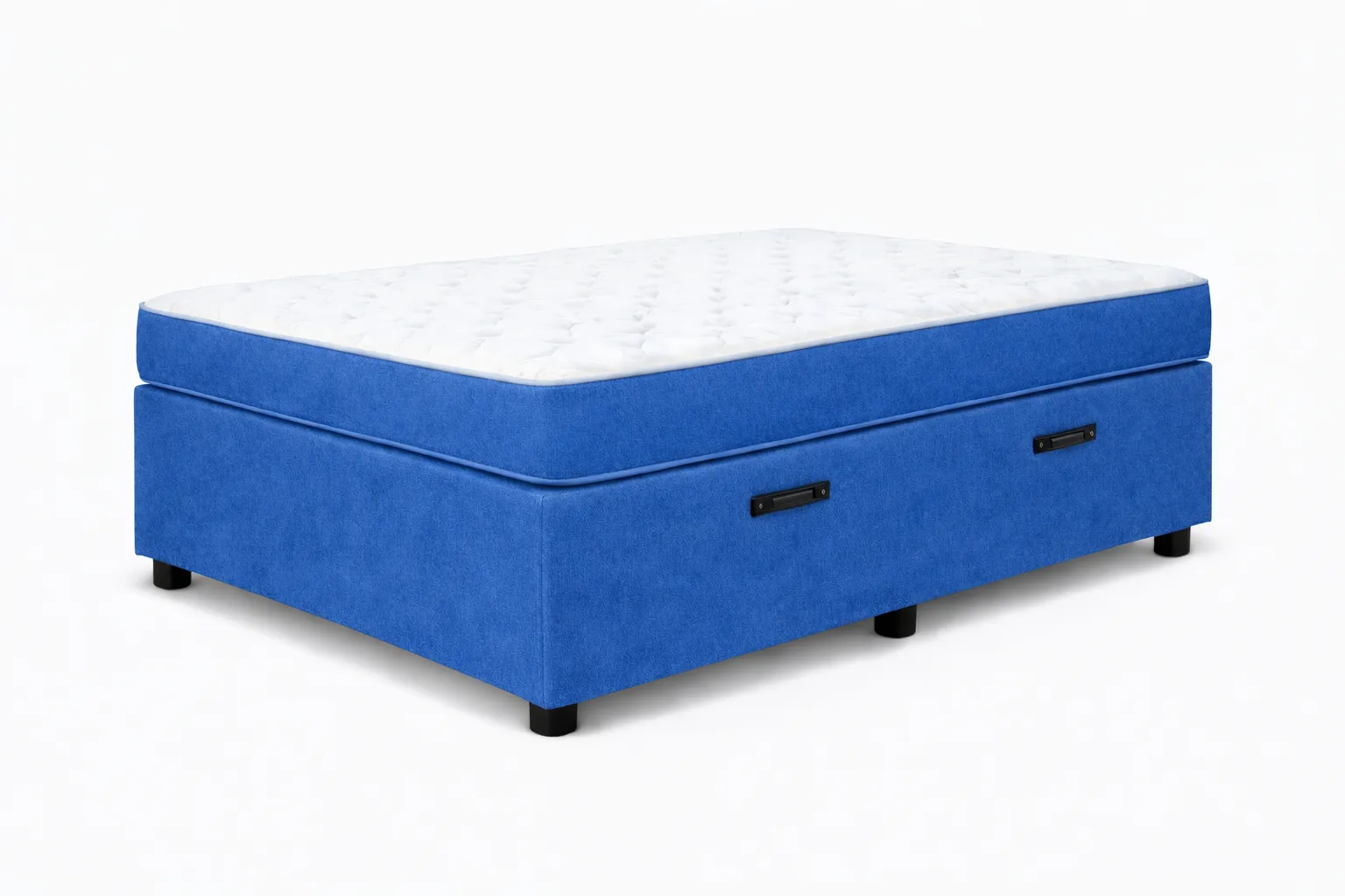 Kit Cama Box + Colchão D45 Solteirinho 0,78m - Azul foto 2