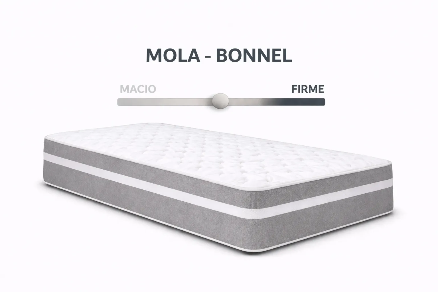 Kit Cama Box + Colchão Mola Bonnel Solteirinho 0,78m - Cinza foto 4