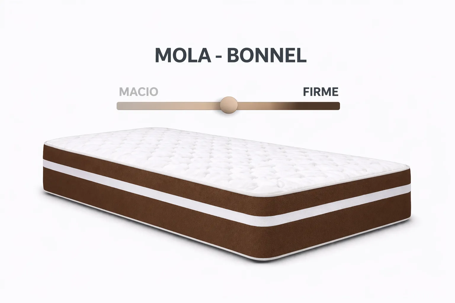 Kit Cama Box + Colchão Mola Bonnel Solteirinho 0,78m - Marrom foto 4
