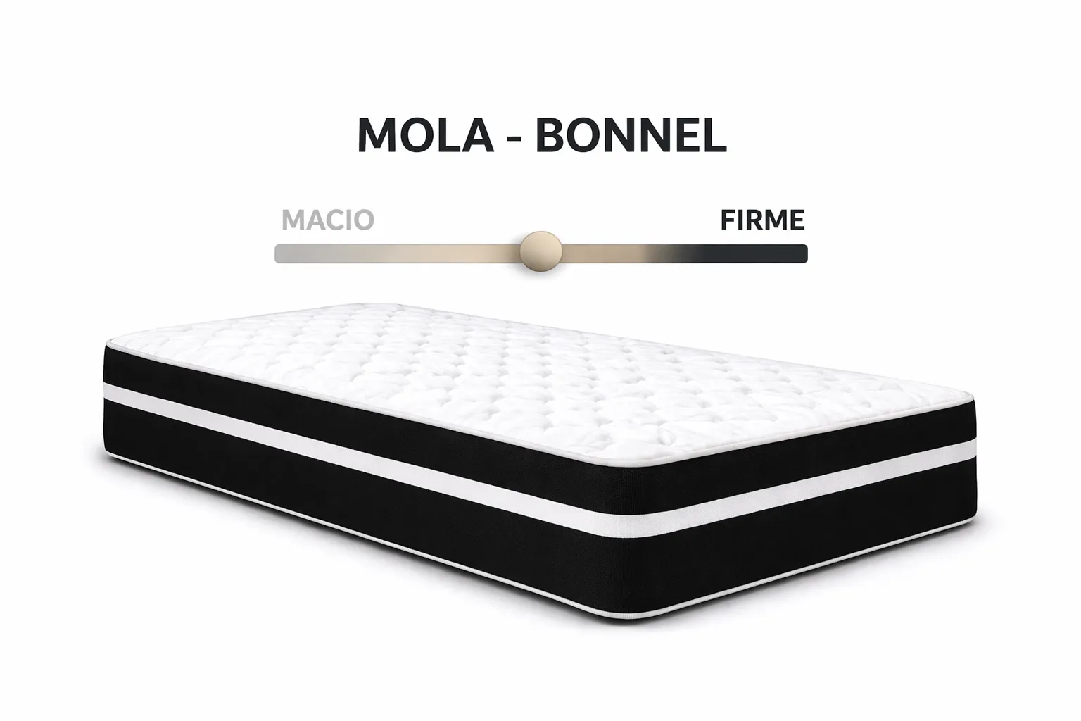 Kit Cama Box + Colchão Mola Bonnel Solteirinho 0,78m - Preto foto 4