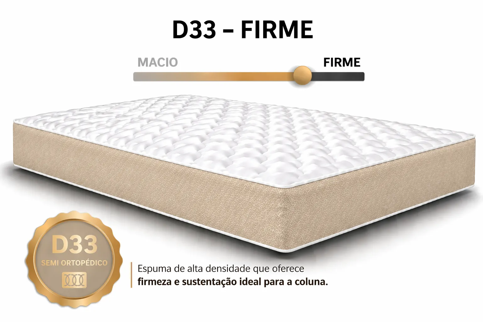 Kit Cama Box Baú + Colchão D33 Solteiro 0,88m - Bege foto 4