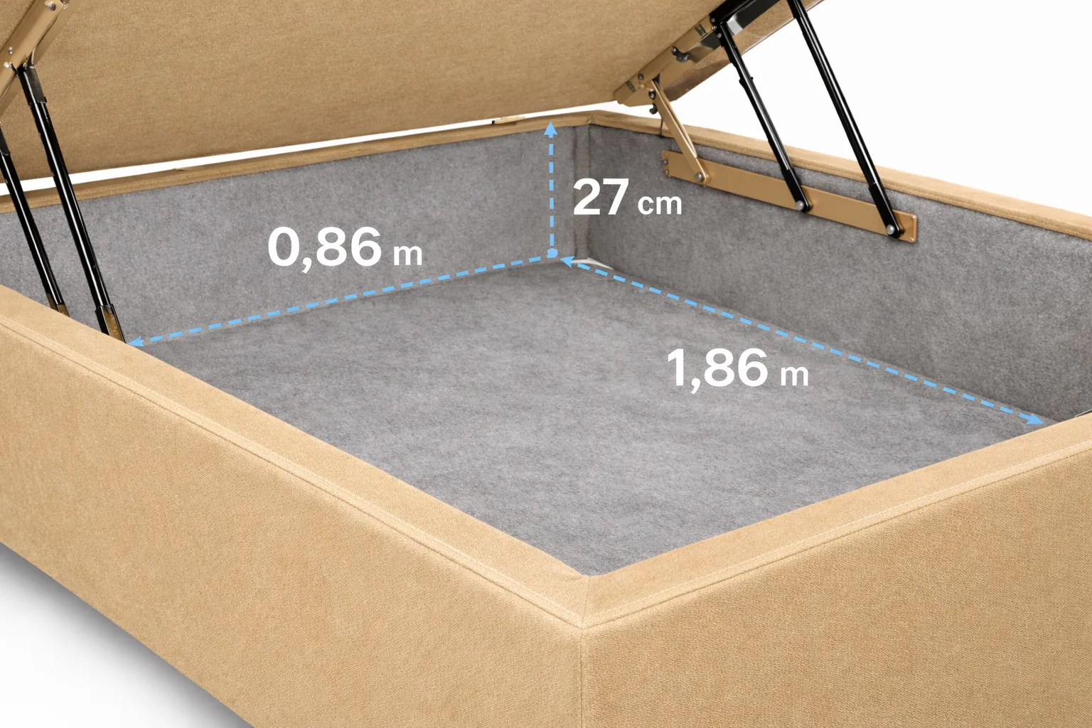 Kit Cama Box + Colchão Mola Bonnel Solteiro 0,88m - Bege foto 3