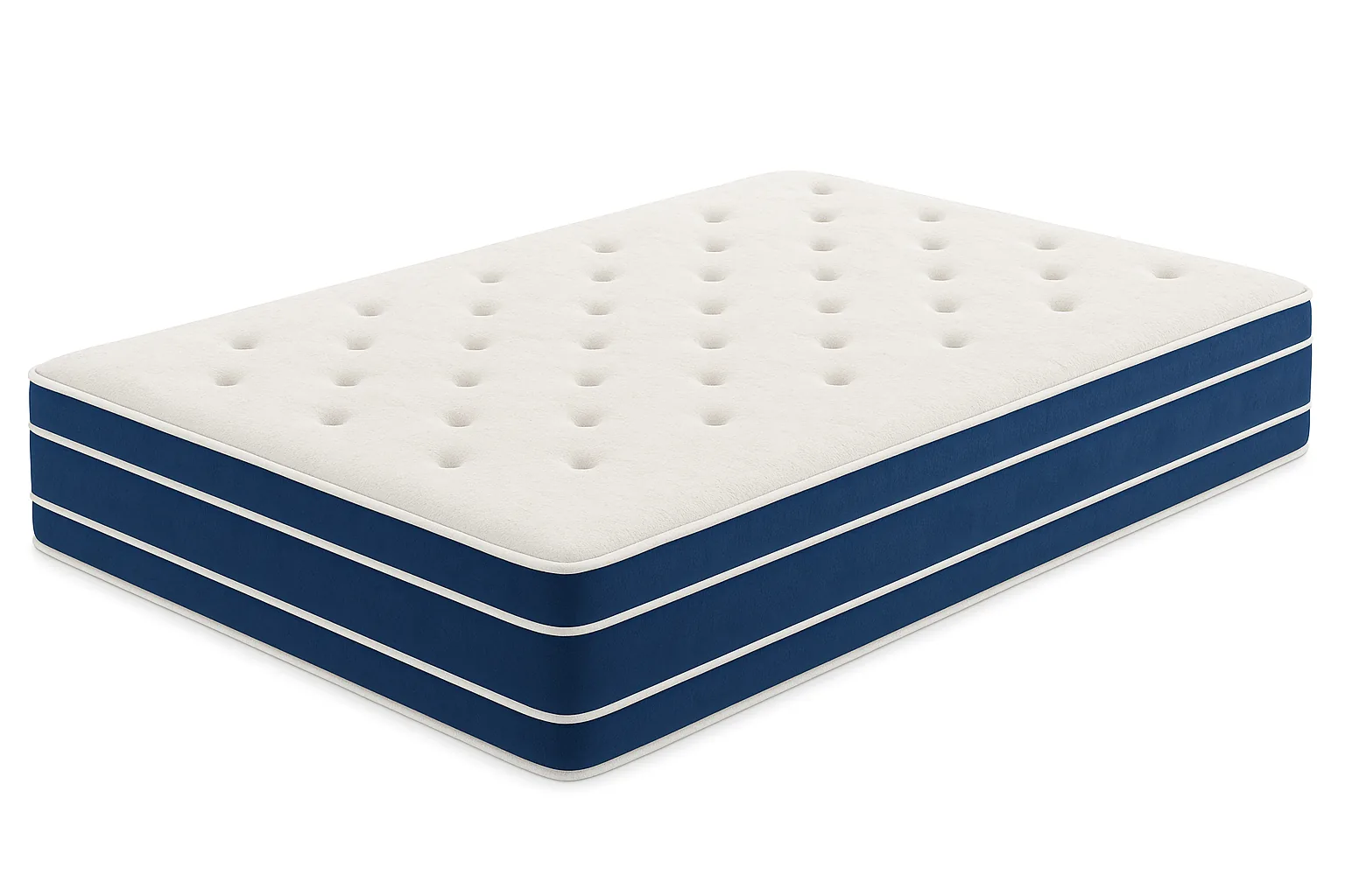Colchão Mola Ensacada Solteiro 0,88 24cm - Azul