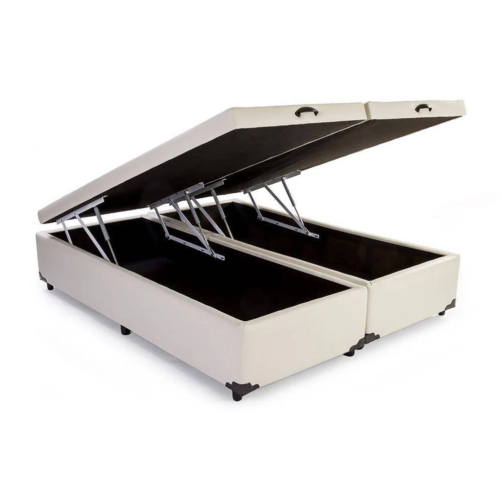 Cama Box Baú Bipartido Casal 138cm