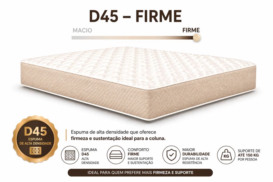 Kit Cama Box + Colchão D45 King 1,98m - Bege foto 4